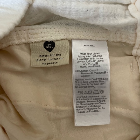 NWOT Madewell Lightspun Easy Pull On Short in Cream - Picture 11 of 14